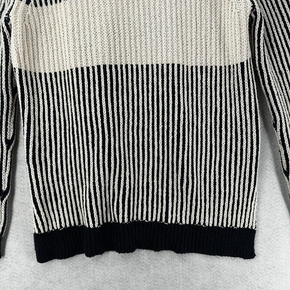 One x One Teaspoon Tunic Sweater Womens LARGE Blue Ivory Oversized‎ Striped - Picture 7 of 15